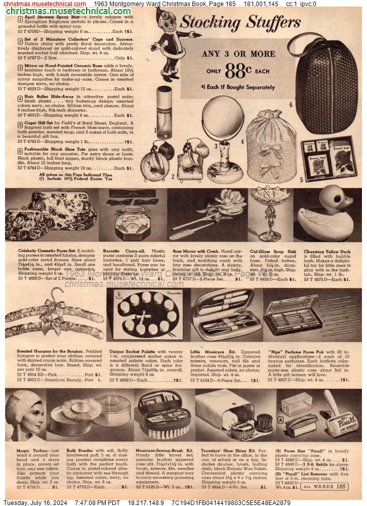 1963 Montgomery Ward Christmas Book, Page 165