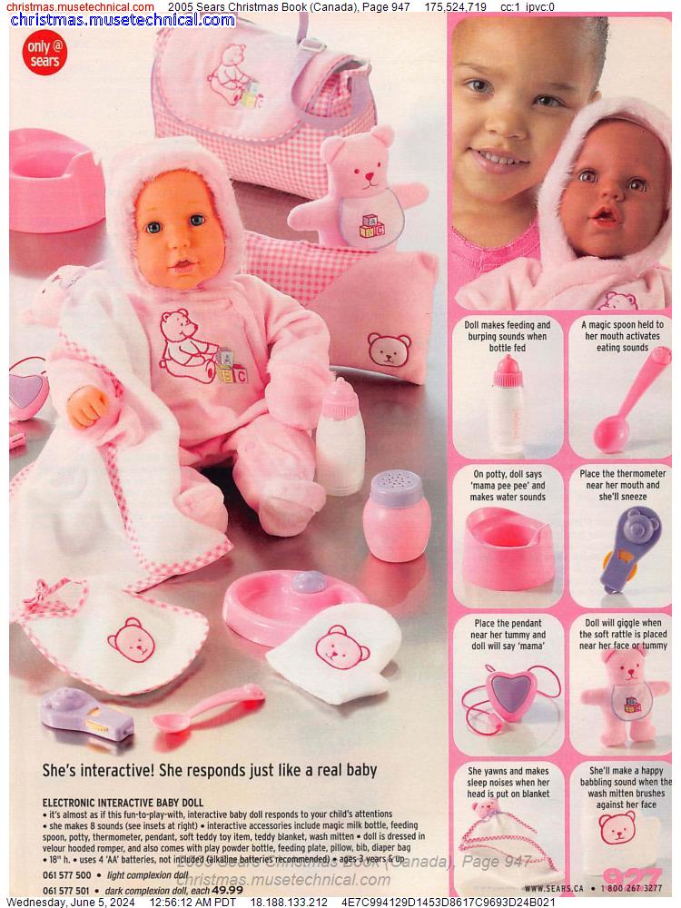 2005 Sears Christmas Book (Canada), Page 947