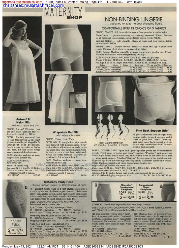 1980 Sears Fall Winter Catalog, Page 411