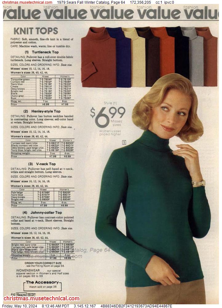 1979 Sears Fall Winter Catalog, Page 64