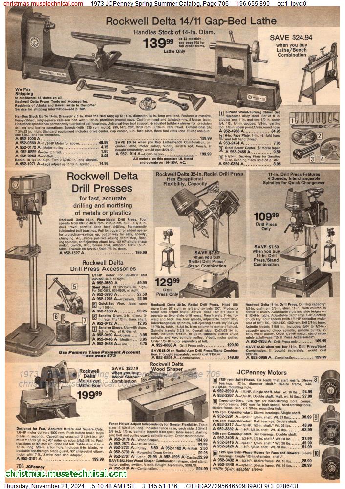 1973 JCPenney Spring Summer Catalog, Page 706