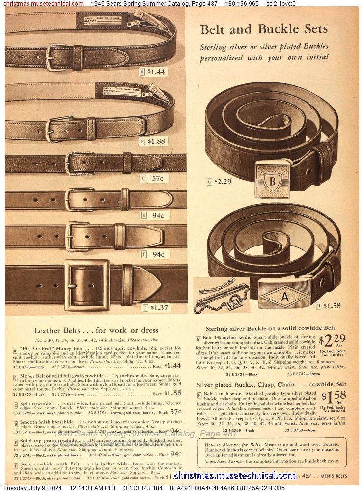 1946 Sears Spring Summer Catalog, Page 487