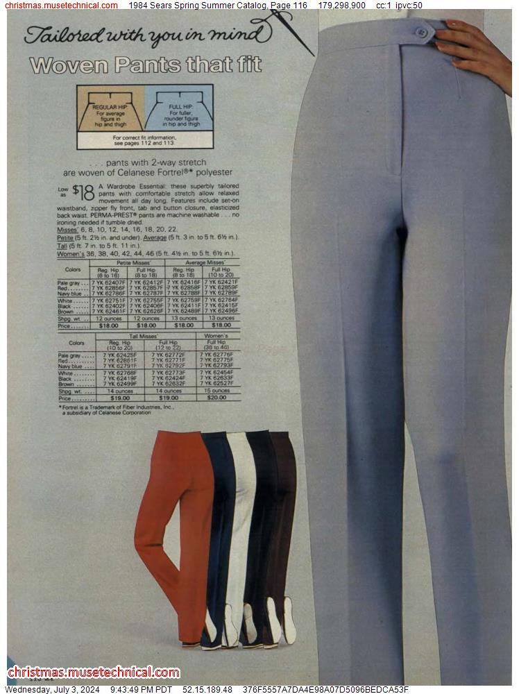 1984 Sears Spring Summer Catalog, Page 116