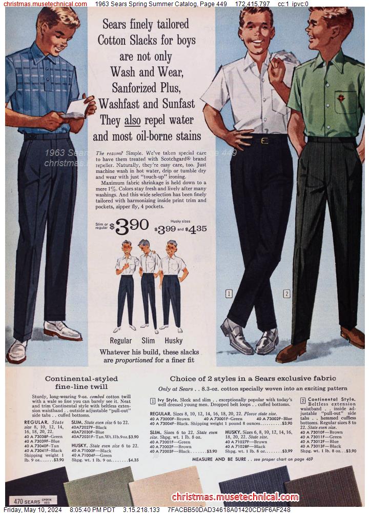 1963 Sears Spring Summer Catalog, Page 449