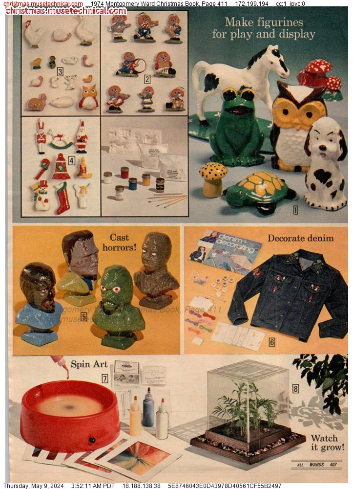 1974 Montgomery Ward Christmas Book, Page 411
