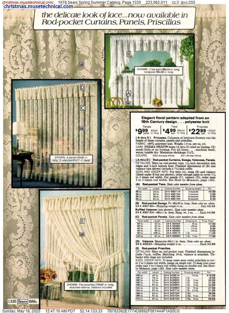 1978 Sears Spring Summer Catalog, Page 1330