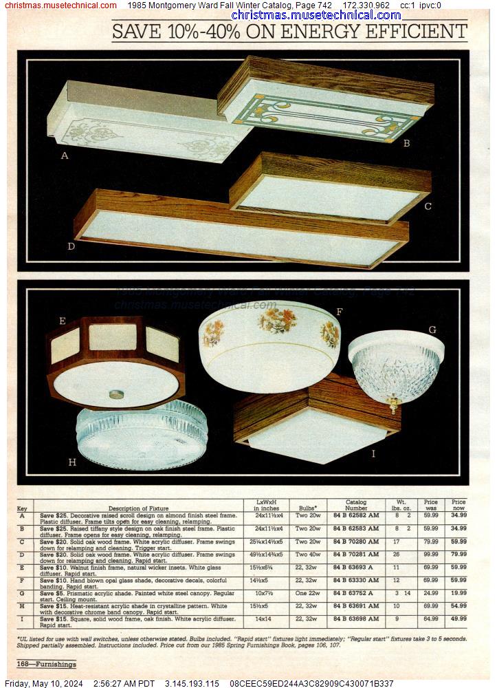1985 Montgomery Ward Fall Winter Catalog, Page 742
