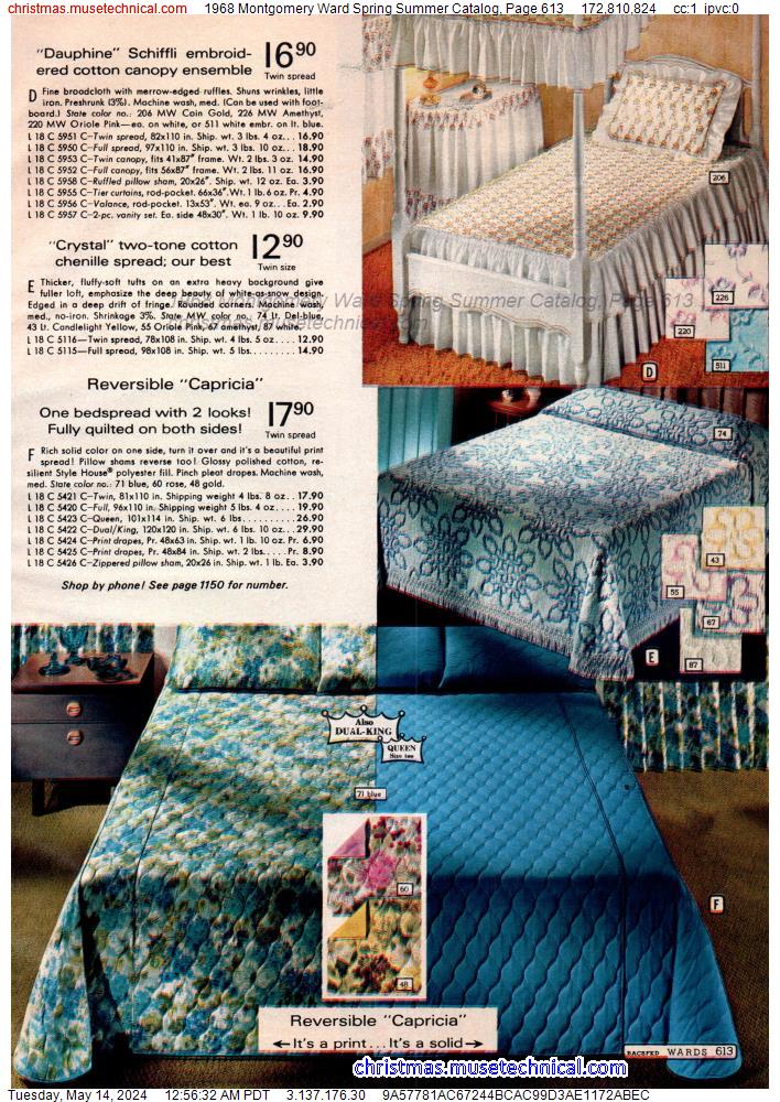 1968 Montgomery Ward Spring Summer Catalog, Page 613