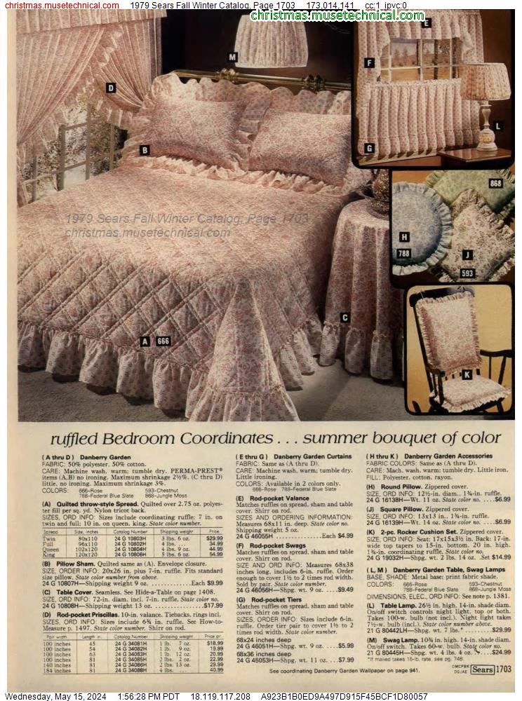 1979 Sears Fall Winter Catalog, Page 1703