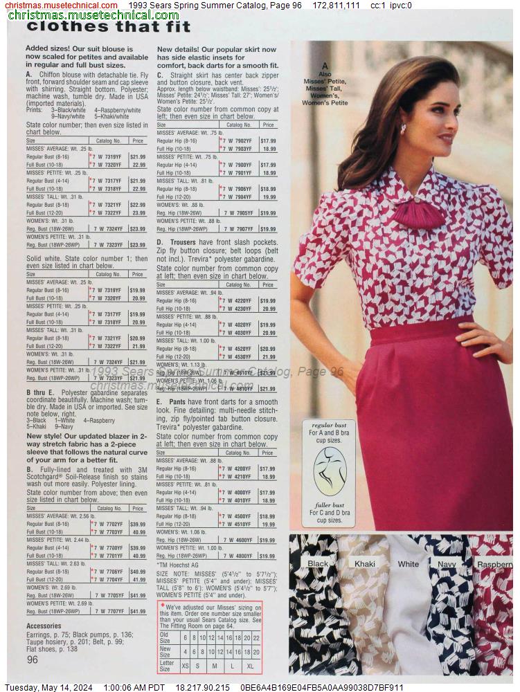 1993 Sears Spring Summer Catalog, Page 96