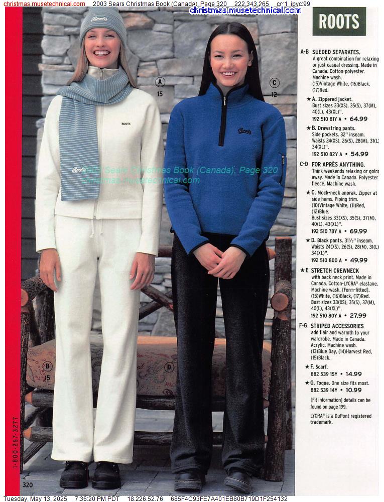 2003 Sears Christmas Book (Canada), Page 320