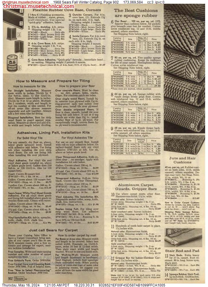 1968 Sears Fall Winter Catalog, Page 902