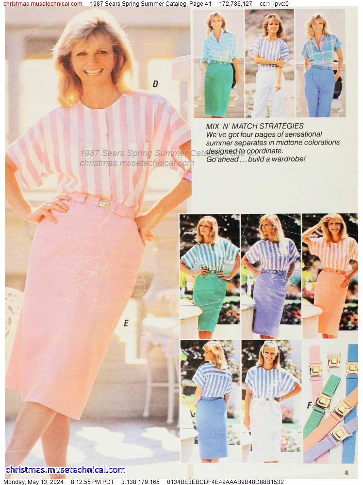 1987 Sears Spring Summer Catalog, Page 41