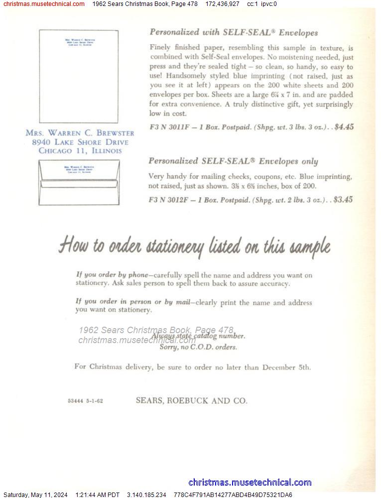 1962 Sears Christmas Book, Page 478