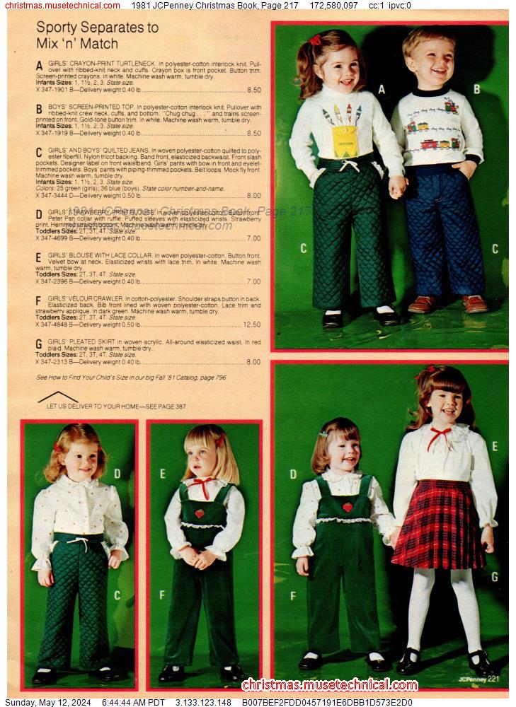 1981 JCPenney Christmas Book, Page 217