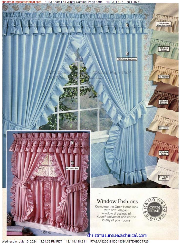 1983 Sears Fall Winter Catalog, Page 1504