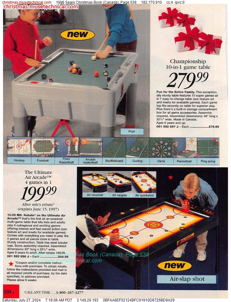 1996 Sears Christmas Book (Canada), Page 538