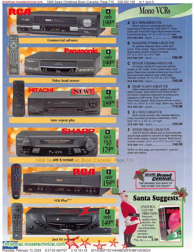 1999 Sears Christmas Book (Canada), Page 710