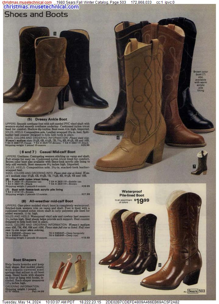1980 Sears Fall Winter Catalog, Page 503