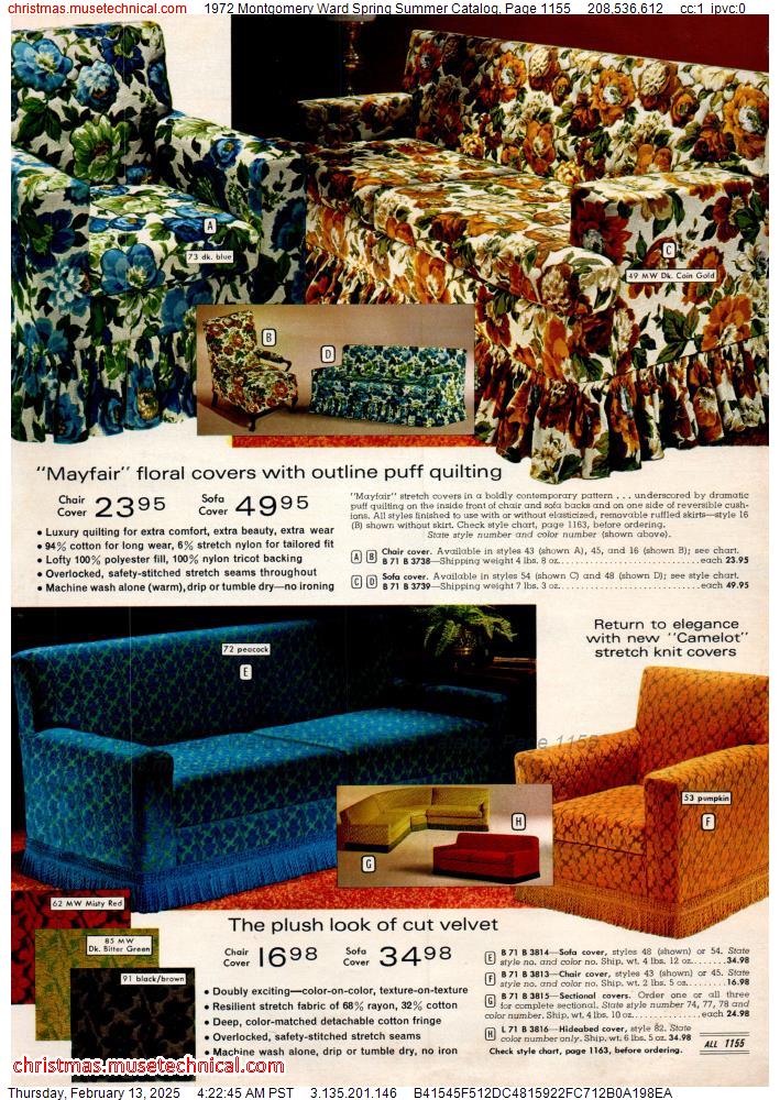 1972 Montgomery Ward Spring Summer Catalog, Page 1155