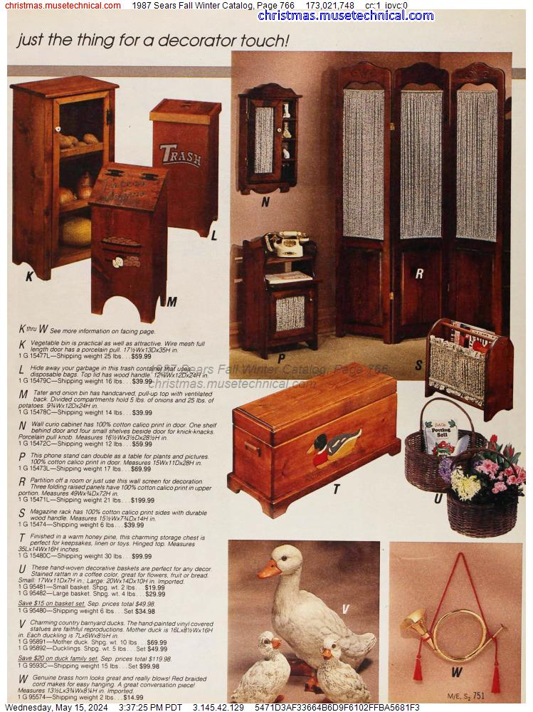 1987 Sears Fall Winter Catalog, Page 766