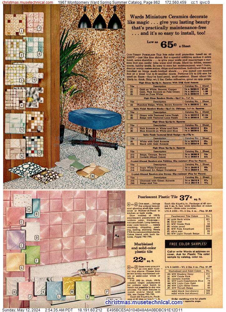 1967 Montgomery Ward Spring Summer Catalog, Page 862