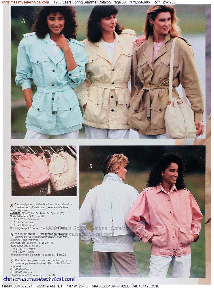 1988 Sears Spring Summer Catalog, Page 58