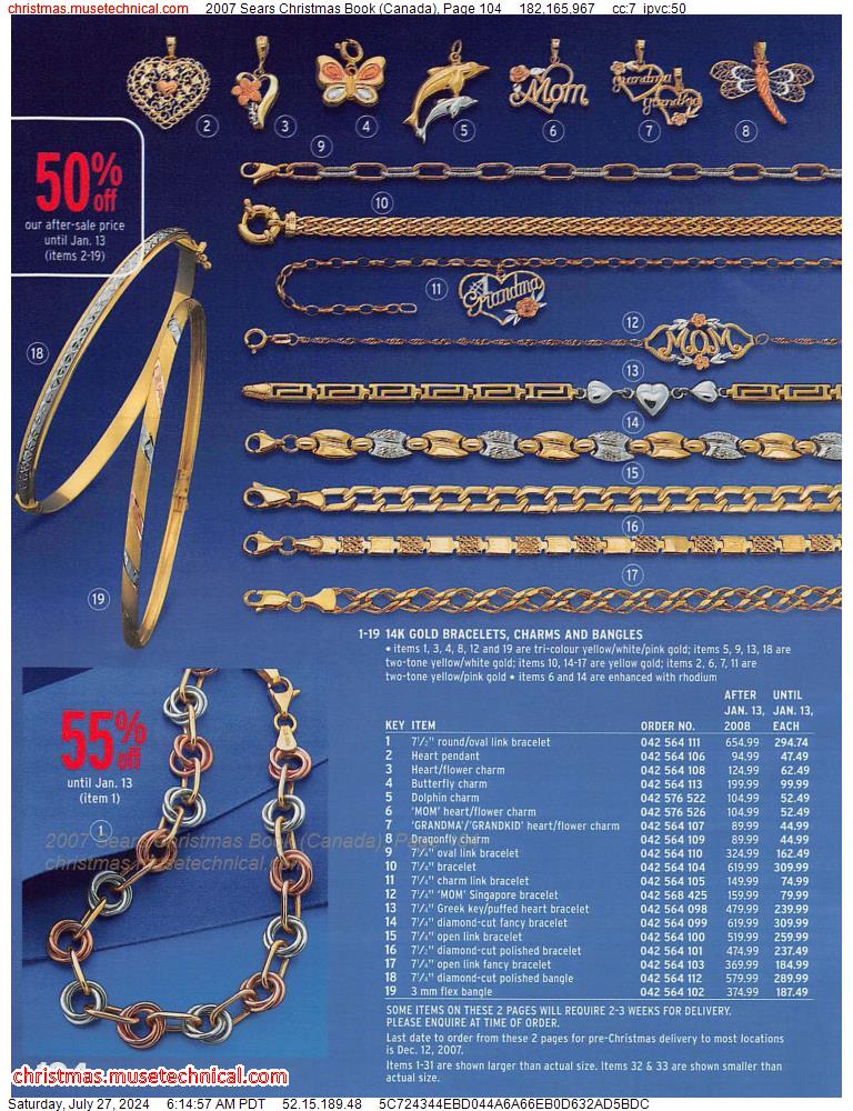 2007 Sears Christmas Book (Canada), Page 104