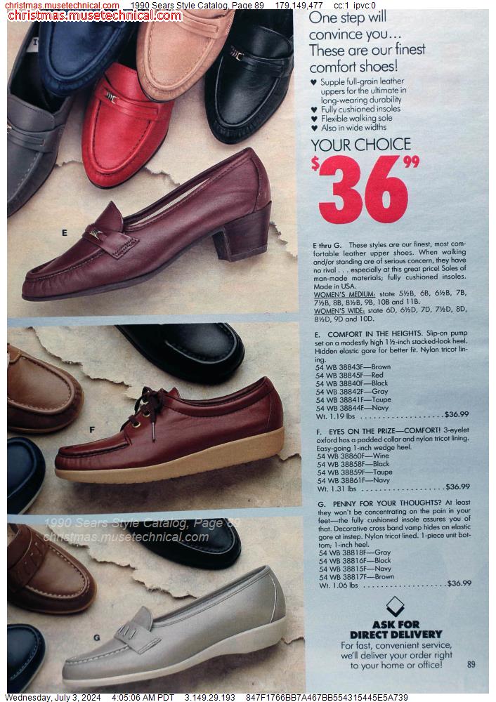 1990 Sears Style Catalog, Page 89