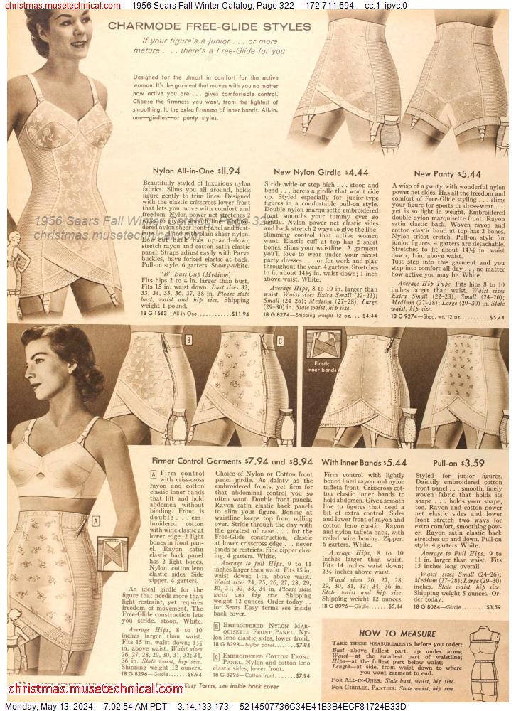 1956 Sears Fall Winter Catalog, Page 322