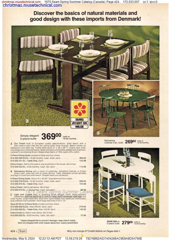 1975 Sears Spring Summer Catalog (Canada), Page 424