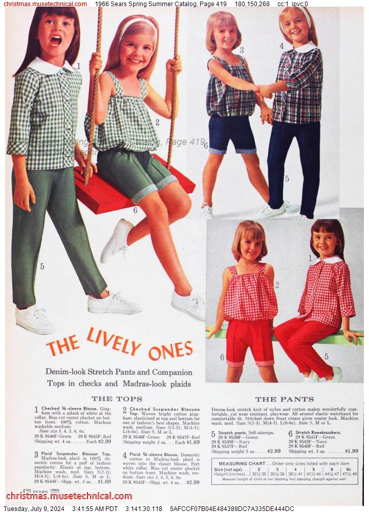 1966 Sears Spring Summer Catalog, Page 419