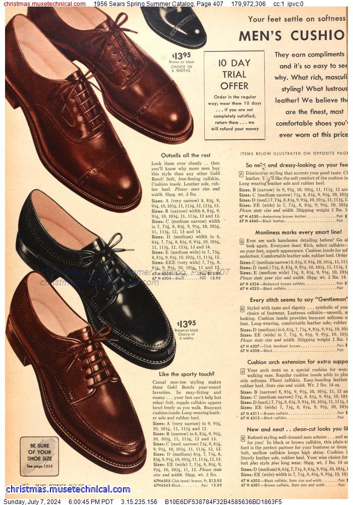 1956 Sears Spring Summer Catalog, Page 407