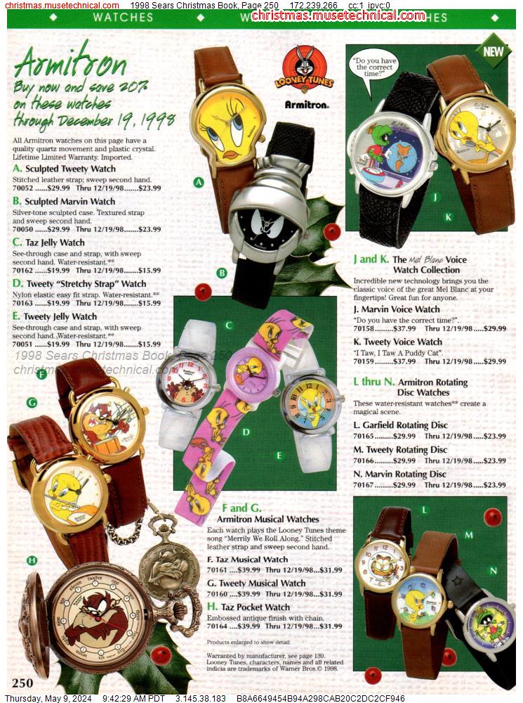 1998 Sears Christmas Book, Page 250