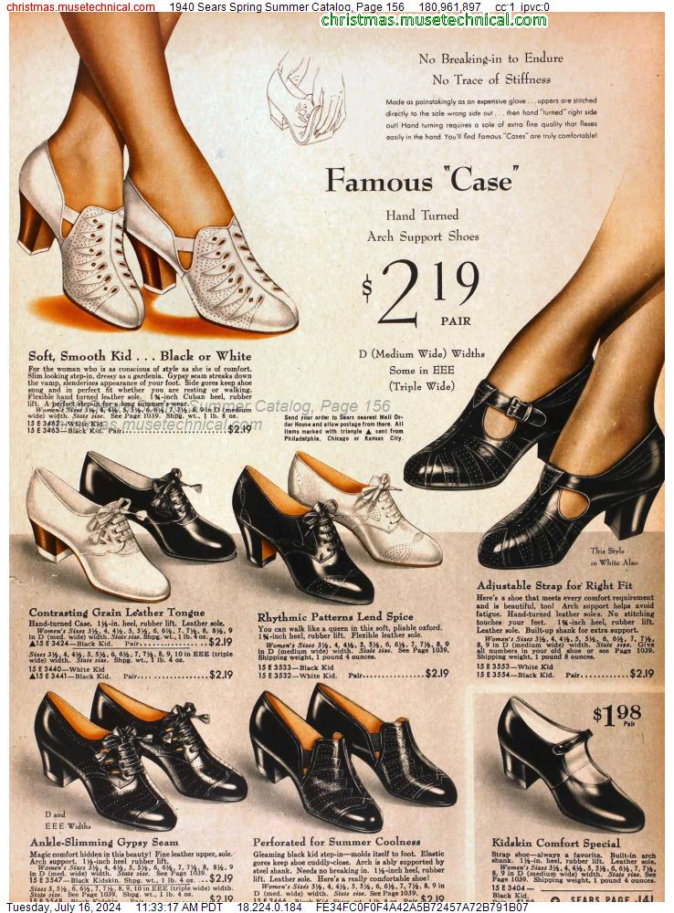 1940 Sears Spring Summer Catalog, Page 156