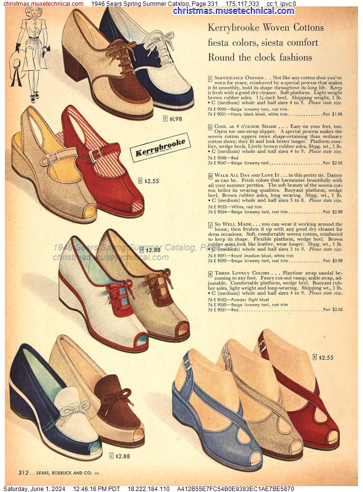 1946 Sears Spring Summer Catalog, Page 331