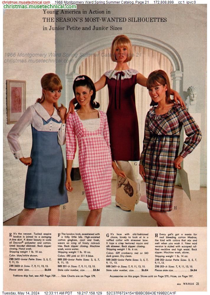1966 Montgomery Ward Spring Summer Catalog, Page 21