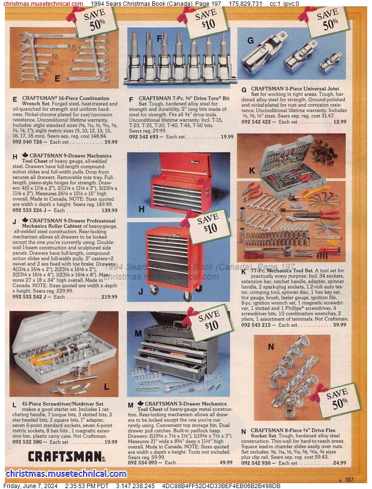 1994 Sears Christmas Book (Canada), Page 197