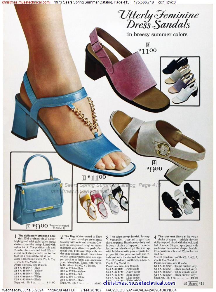 1973 Sears Spring Summer Catalog, Page 415