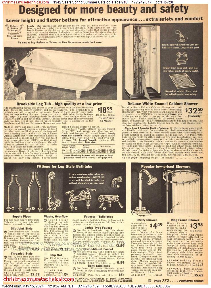 1942 Sears Spring Summer Catalog, Page 918