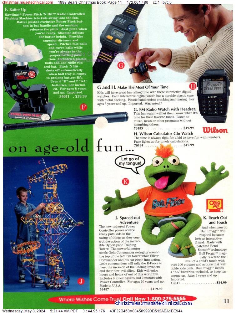 1998 Sears Christmas Book, Page 11