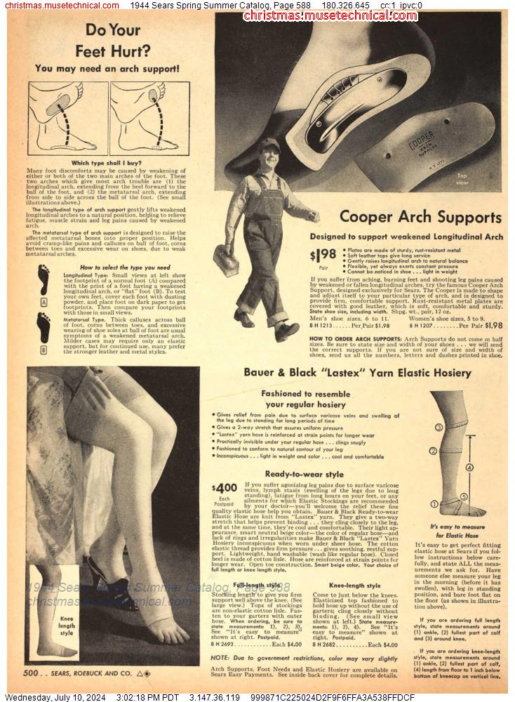 1944 Sears Spring Summer Catalog, Page 588