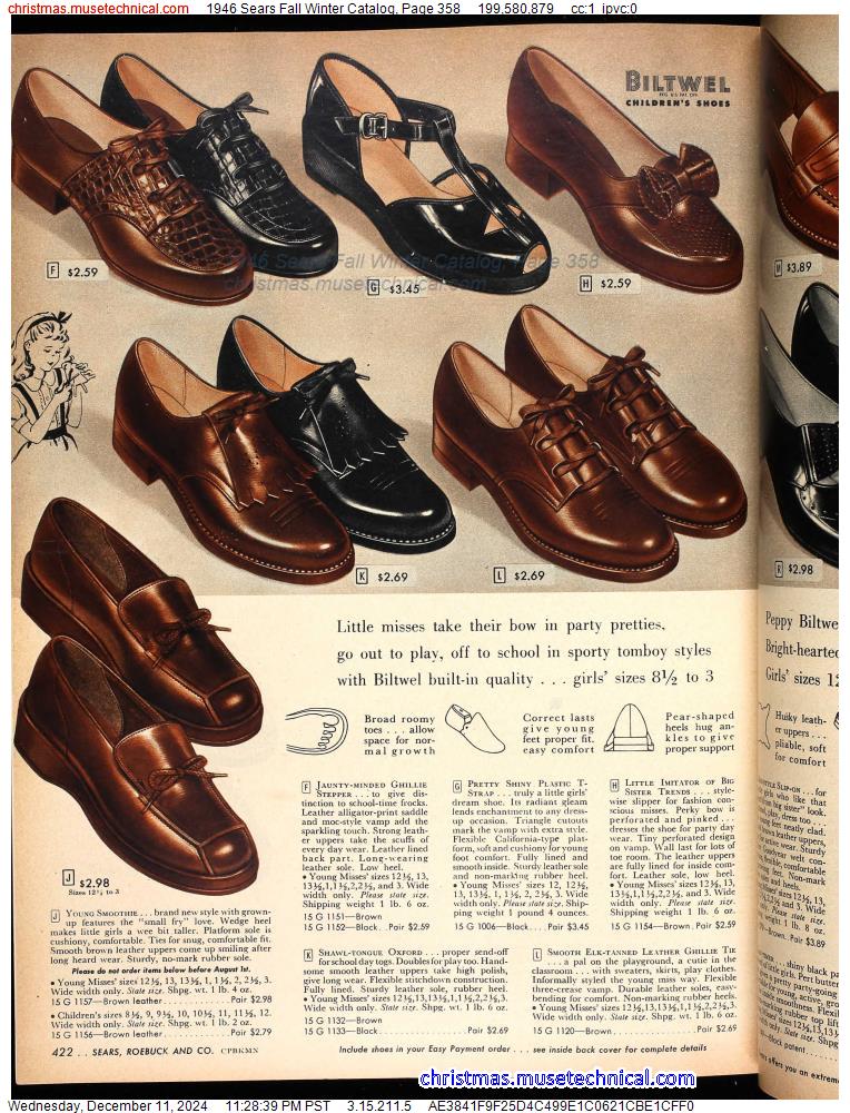 1946 Sears Fall Winter Catalog, Page 358