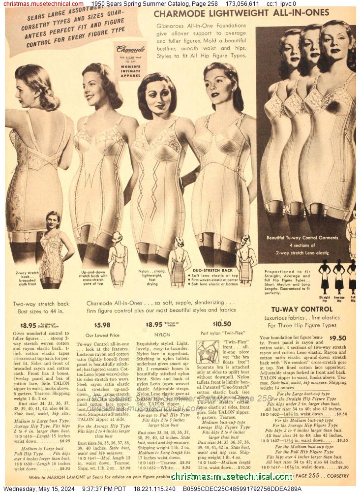 1950 Sears Spring Summer Catalog, Page 258