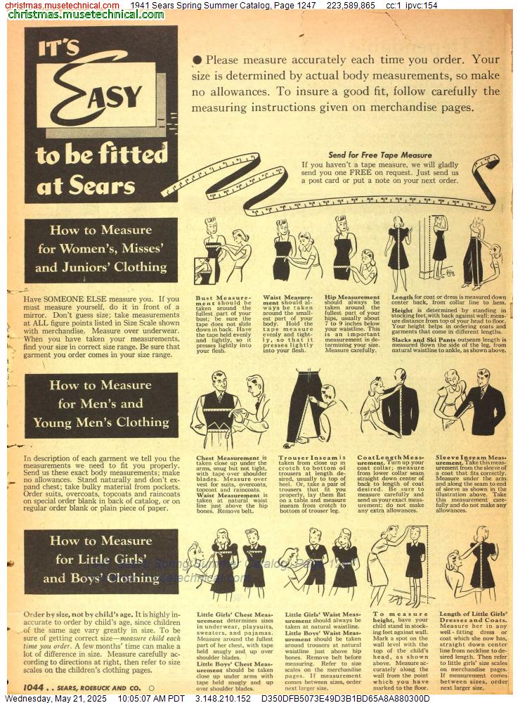 1941 Sears Spring Summer Catalog, Page 1247