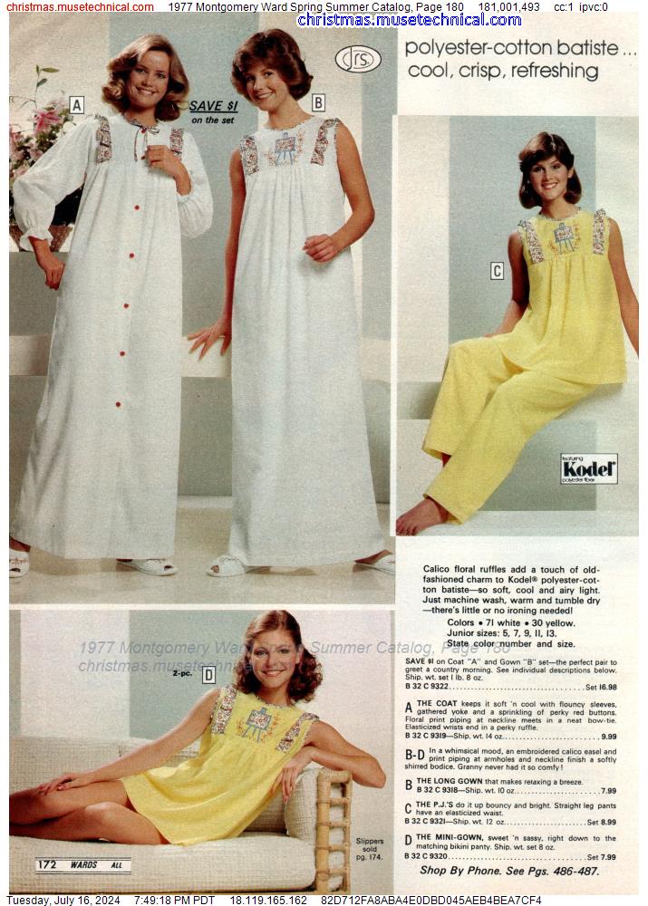 1977 Montgomery Ward Spring Summer Catalog, Page 180