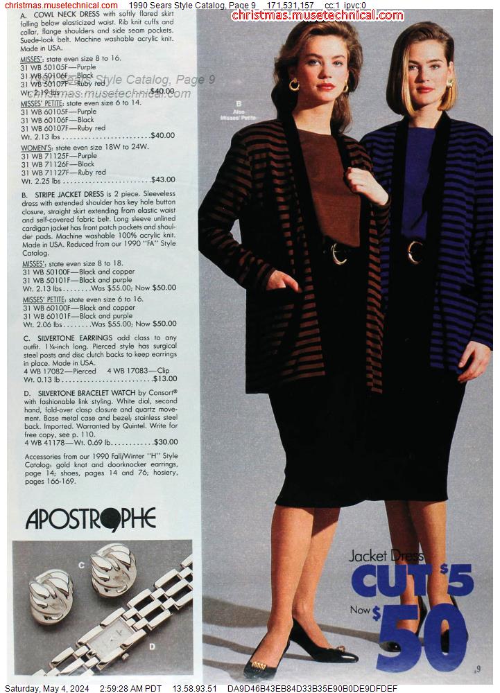 1990 Sears Style Catalog, Page 9
