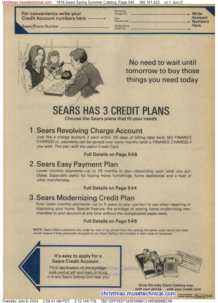 1976 Sears Spring Summer Catalog, Page 545