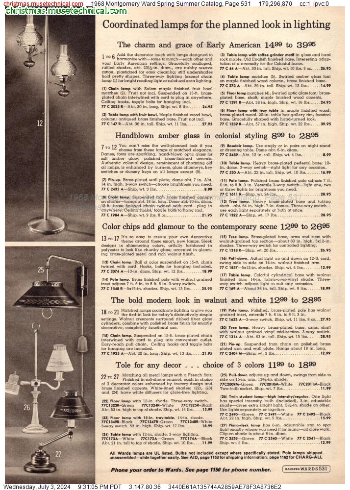 1968 Montgomery Ward Spring Summer Catalog, Page 531