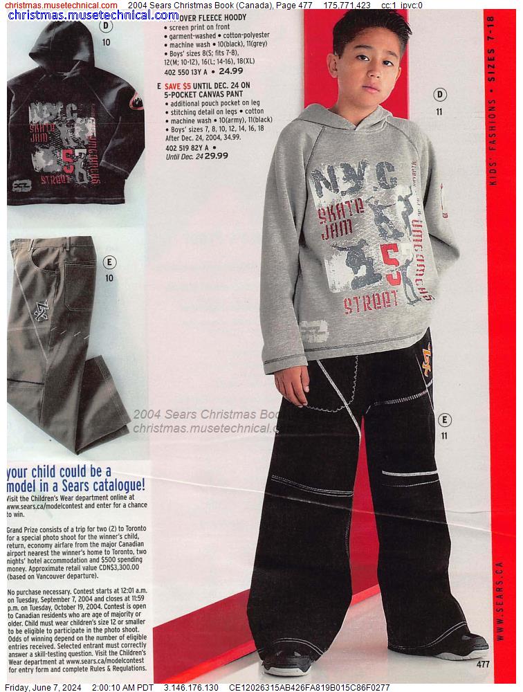 2004 Sears Christmas Book (Canada), Page 477